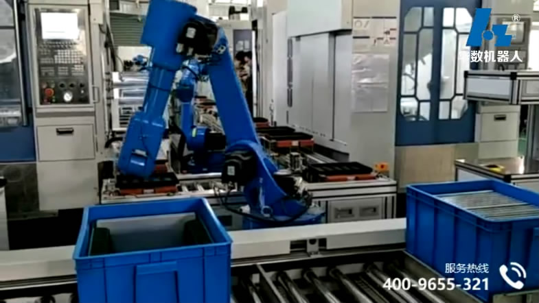 3C智能工廠機床行業：3C智能生產線（JR612機床機器人）