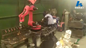 JH605焊接機器人應用五金行業視頻
